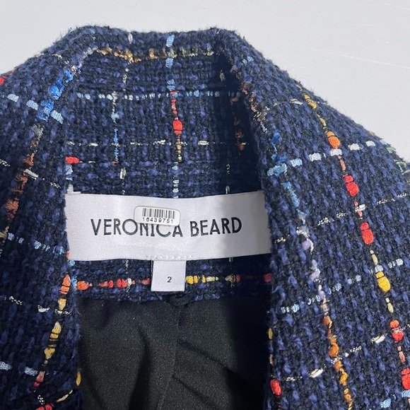 Veronica Beard Rumer Dickey Jacket Multicolor Tweed Blazer - Picture 7 of 16